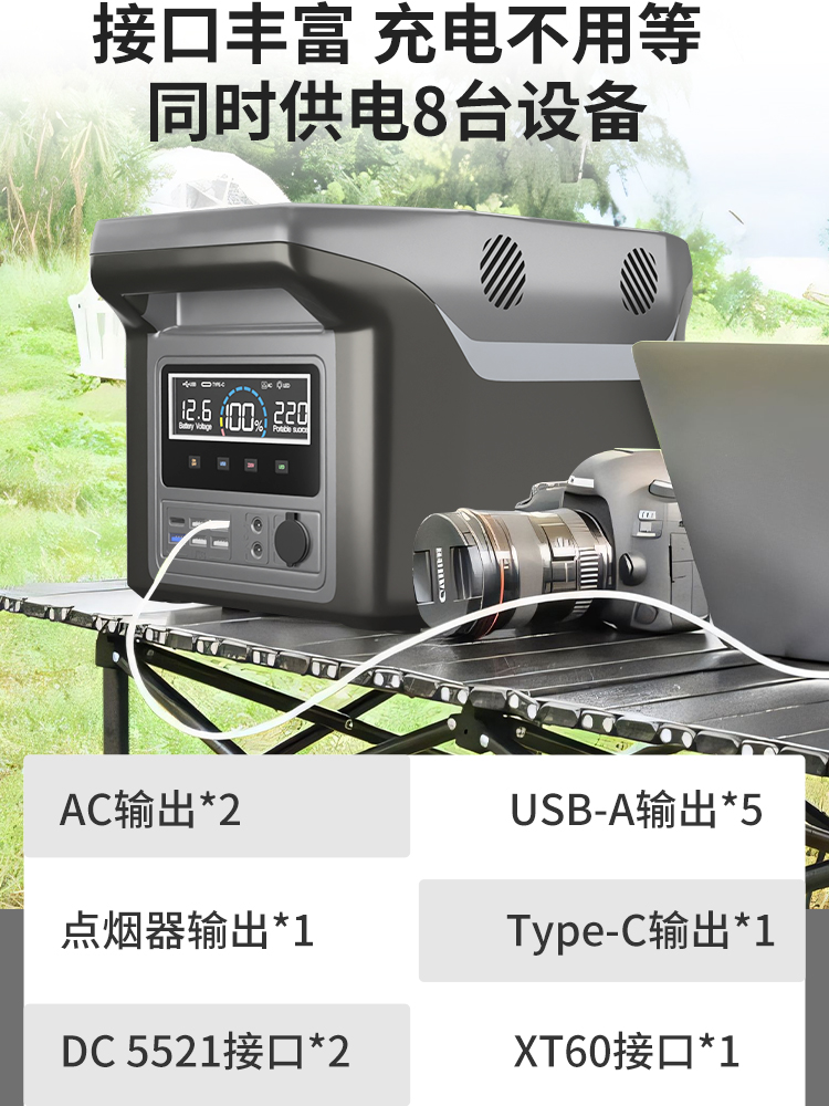 220V High capacity Portable Solar power station